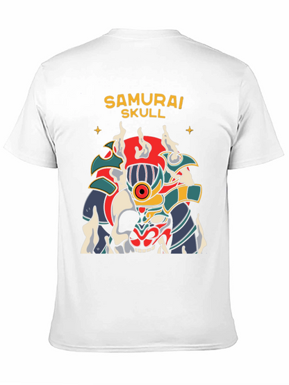 Camiseta Negra Samurai Skull Diseño Único