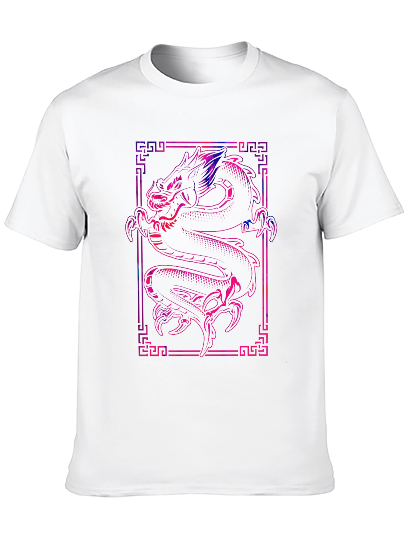 Camiseta Negra Dragón Estilo Japonés