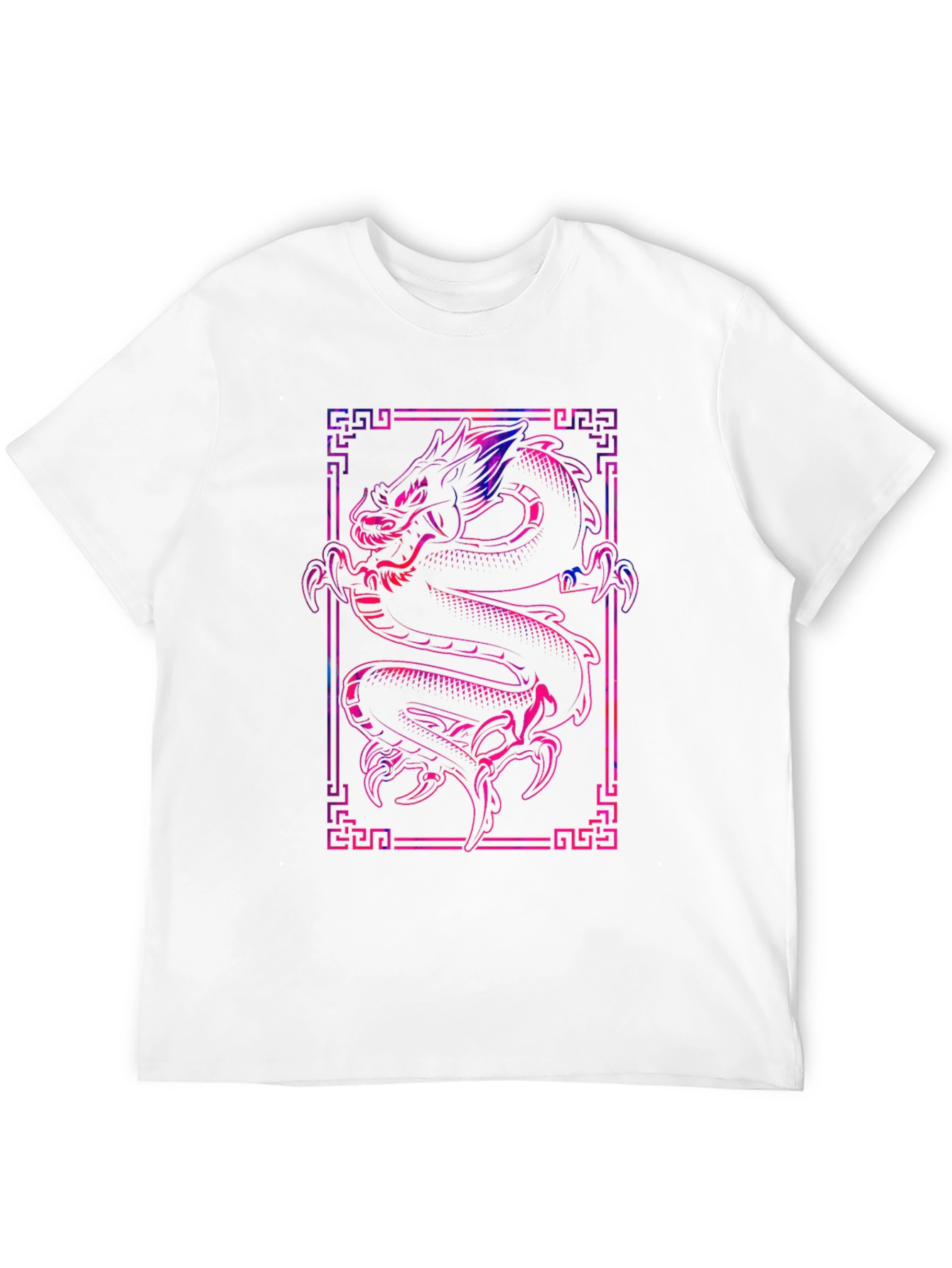 Camiseta Negra Dragón Estilo Japonés