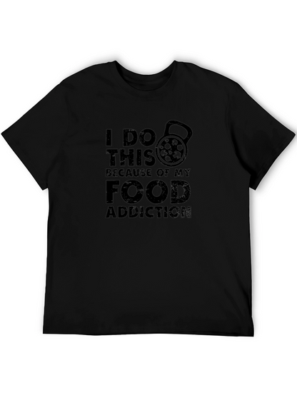 Camiseta Negra Adicción a la Comida