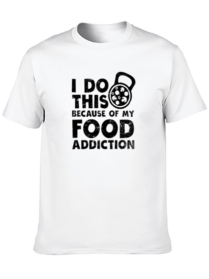 Camiseta Negra Adicción a la Comida