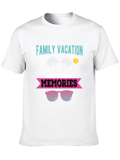 Camiseta Vacaciones Familiares con Diseño de Playa