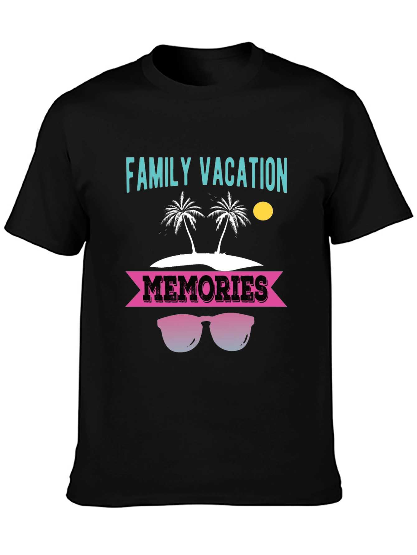Camiseta Vacaciones Familiares con Diseño de Playa