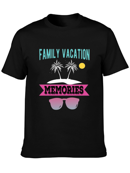 Camiseta Vacaciones Familiares con Diseño de Playa