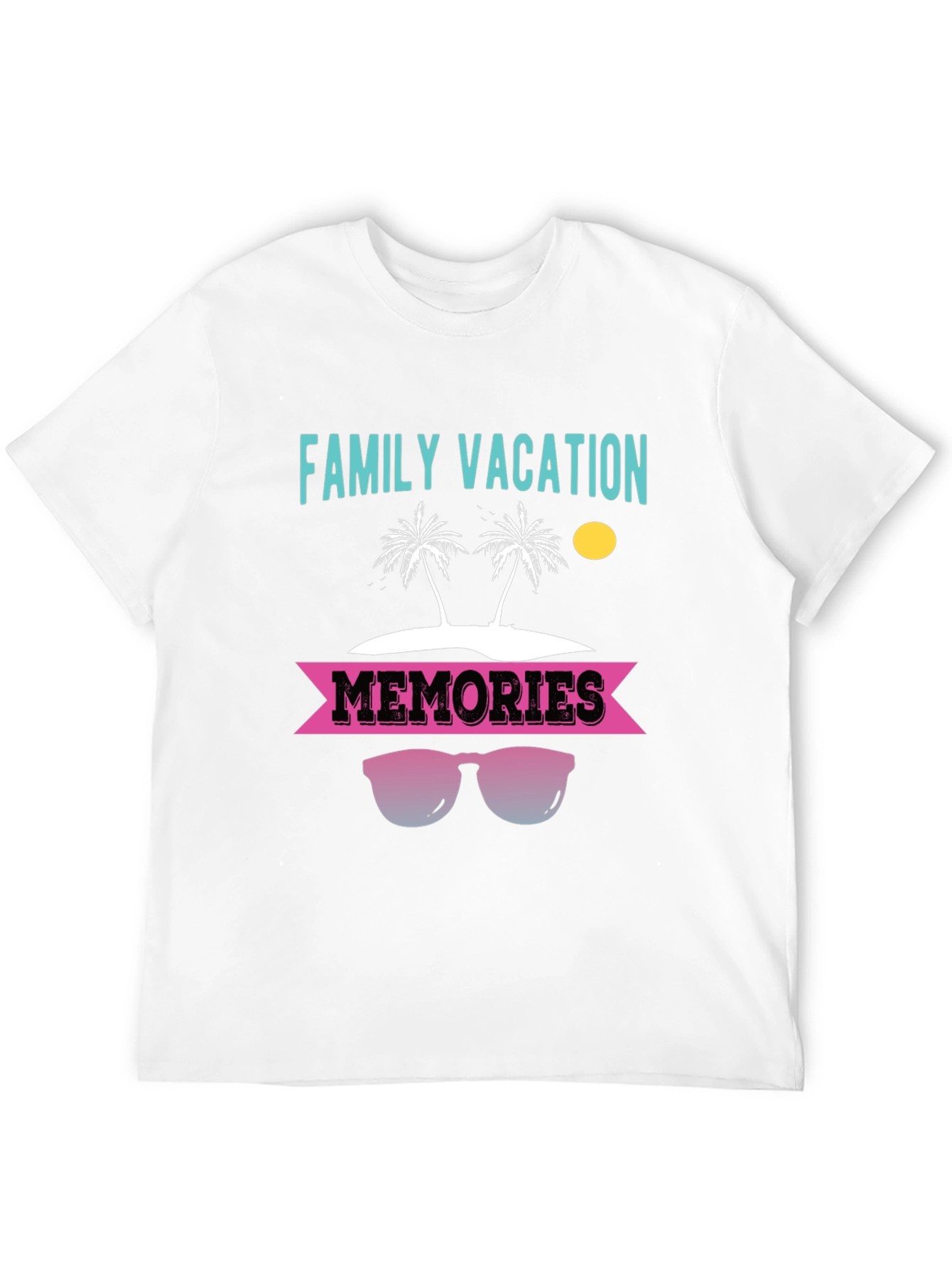 Camiseta Vacaciones Familiares con Diseño de Playa