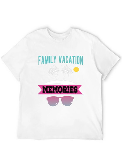 Camiseta Vacaciones Familiares con Diseño de Playa