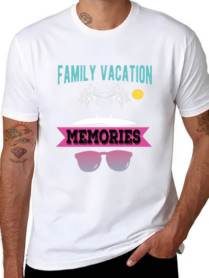 Camiseta Vacaciones Familiares con Diseño de Playa