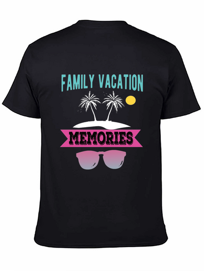 Camiseta Vacaciones Familiares con Diseño de Playa