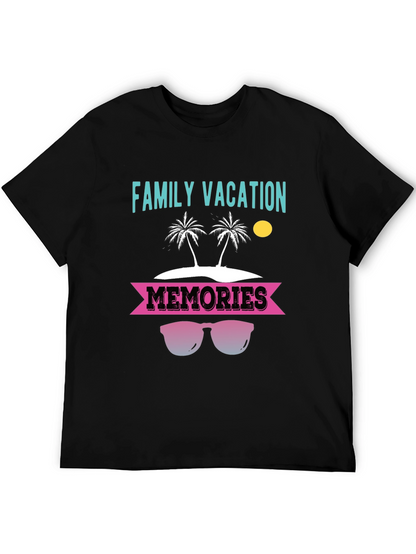 Camiseta Vacaciones Familiares con Diseño de Playa