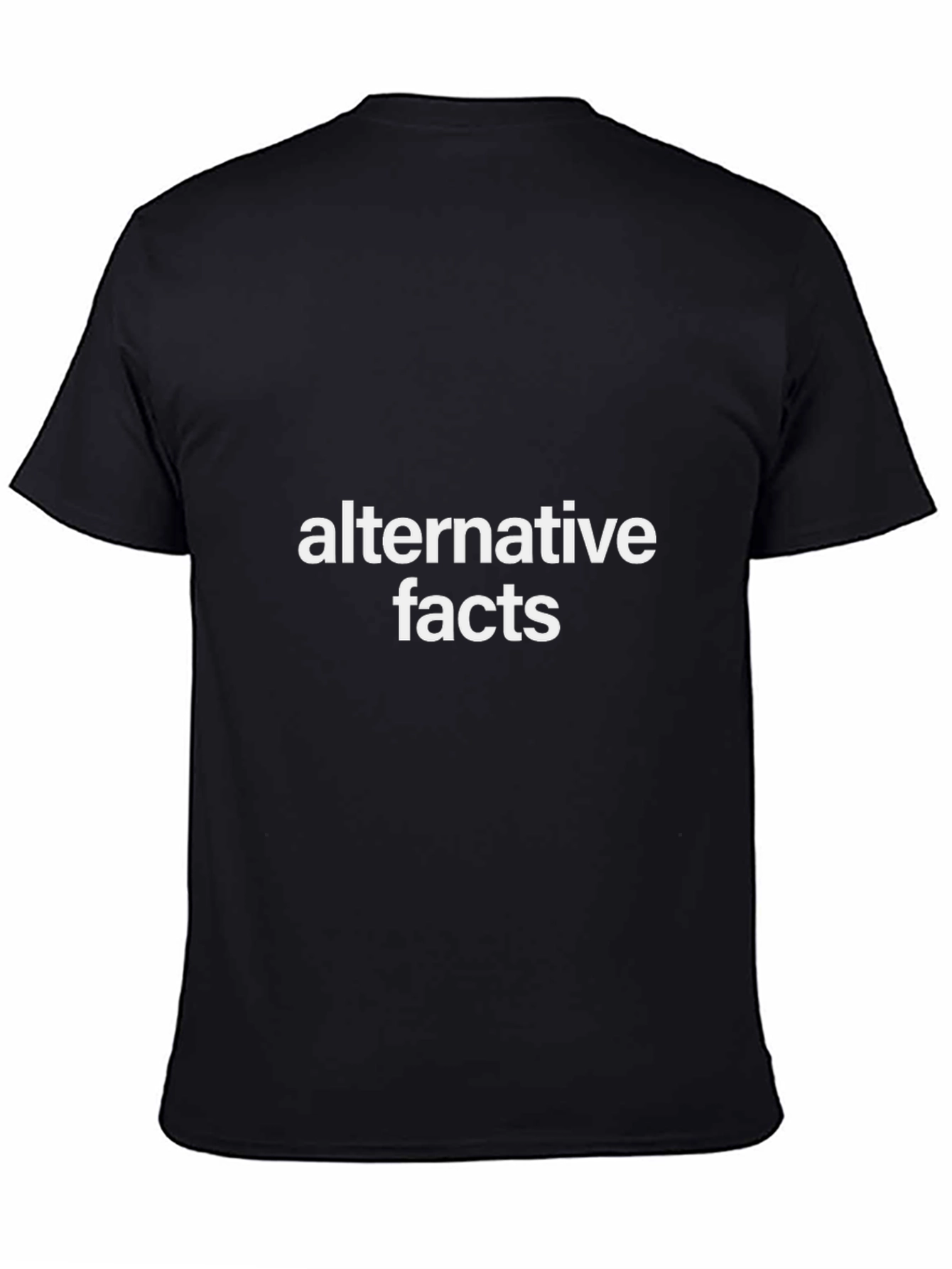 Camiseta Negra Alternative Facts para Hombre