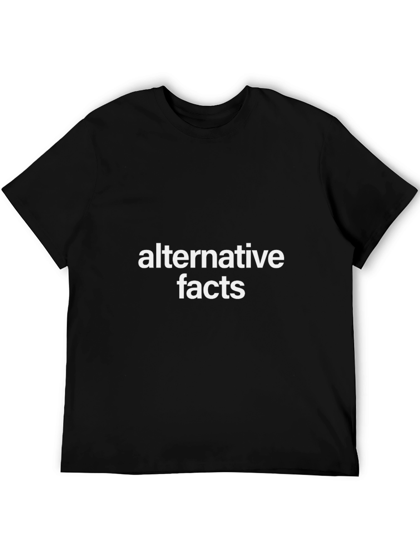 Camiseta Negra Alternative Facts para Hombre