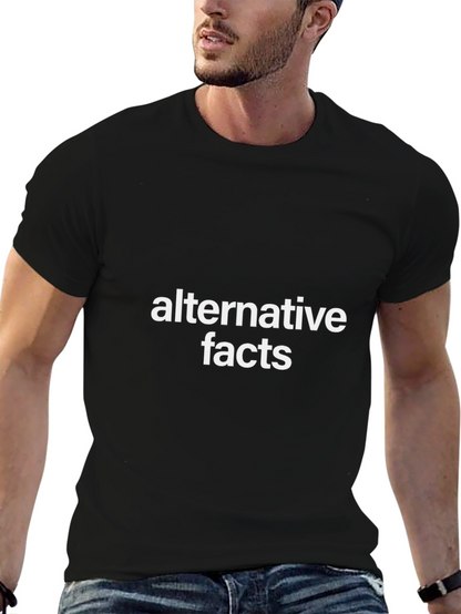 Camiseta Negra Alternative Facts para Hombre