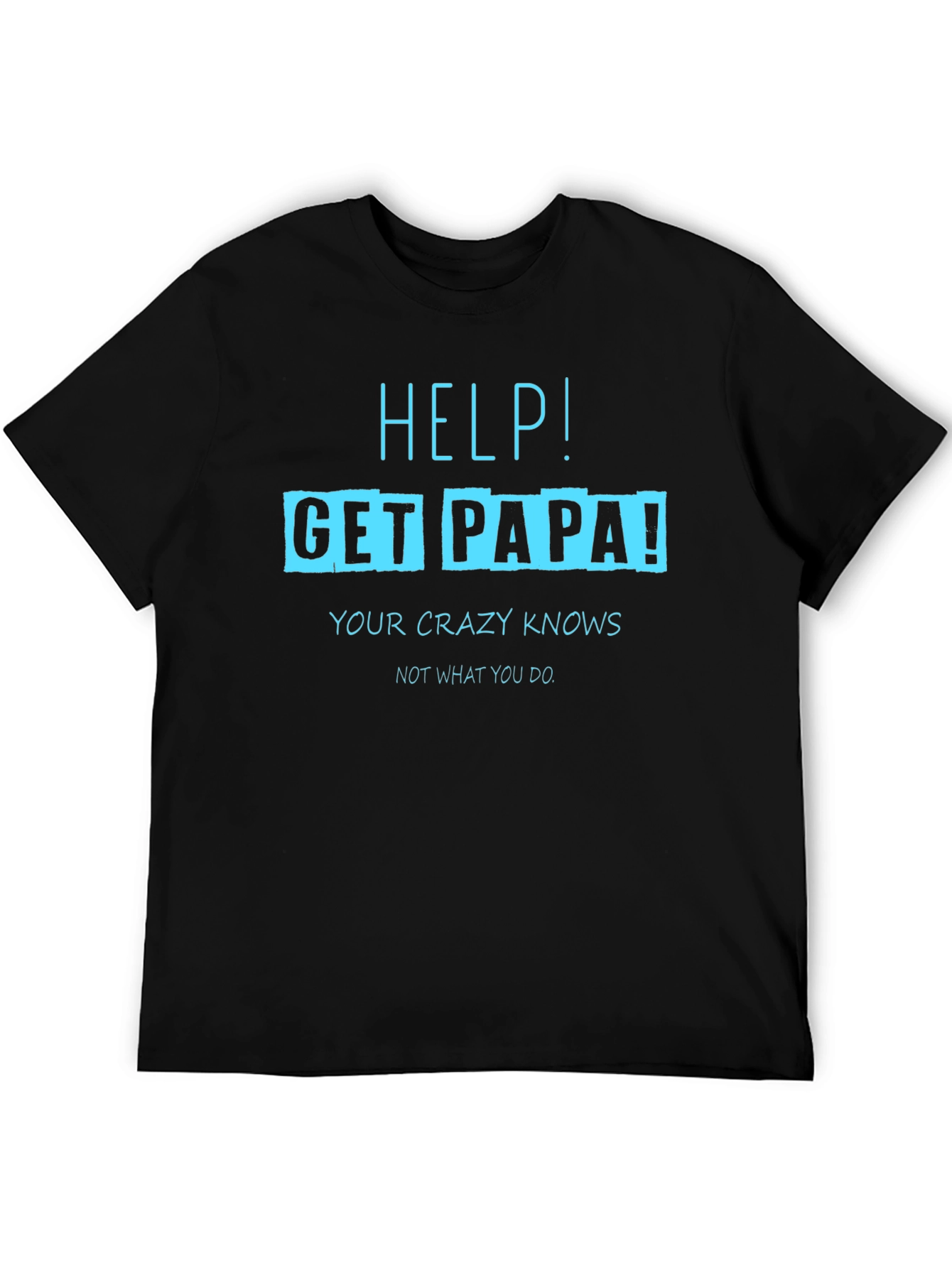 Camiseta Negra con Diseño Divertido Get Papa!