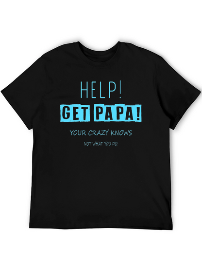 Camiseta Negra con Diseño Divertido Get Papa!