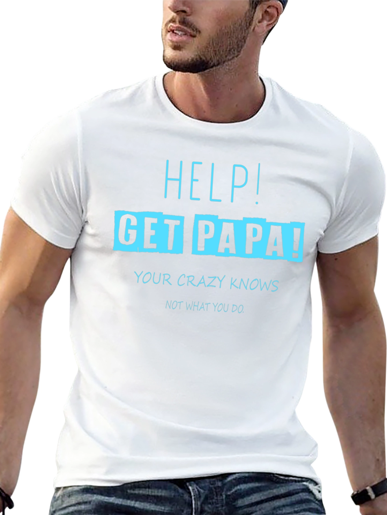 Camiseta Negra con Diseño Divertido Get Papa!