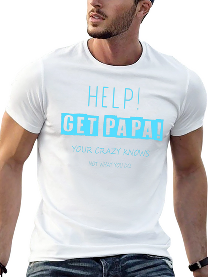 Camiseta Negra con Diseño Divertido Get Papa!