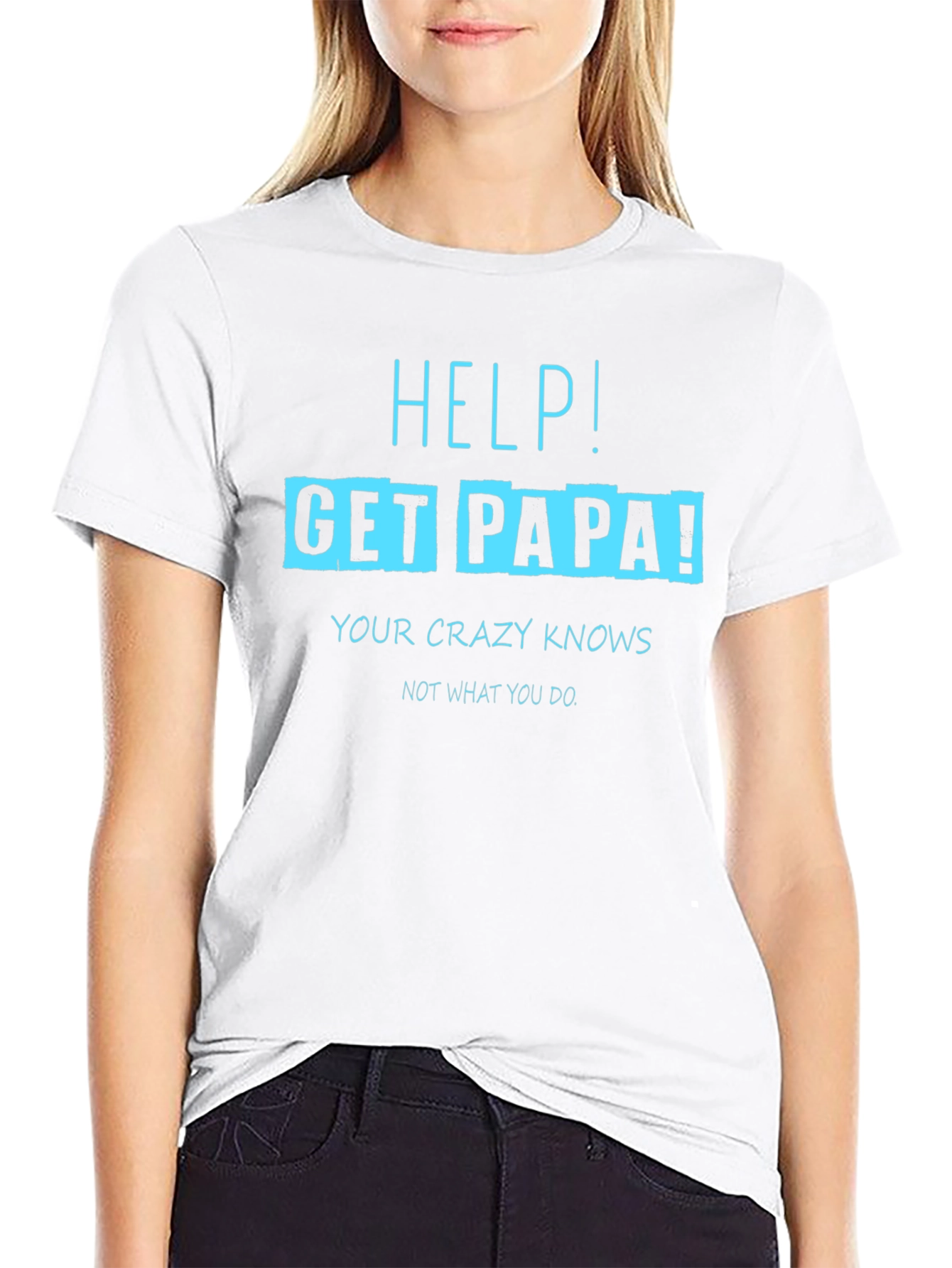 Camiseta Negra con Diseño Divertido Get Papa!