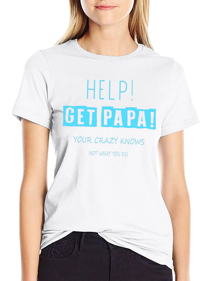 Camiseta Negra con Diseño Divertido Get Papa!