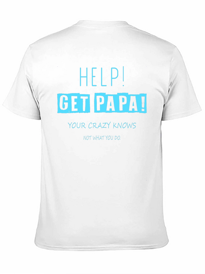 Camiseta Negra con Diseño Divertido Get Papa!