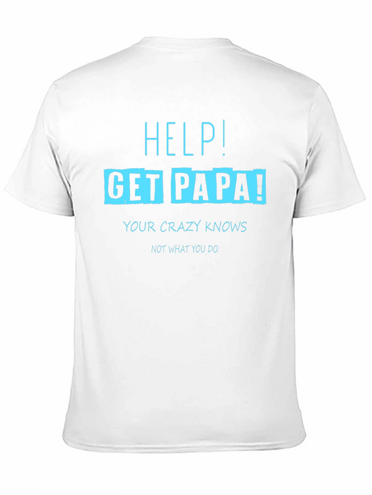 Camiseta Negra con Diseño Divertido Get Papa!