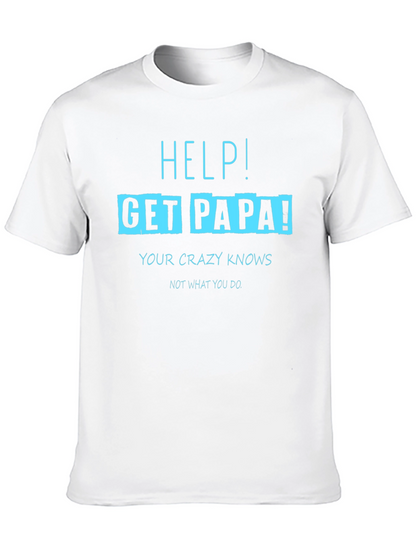 Camiseta Negra con Diseño Divertido Get Papa!