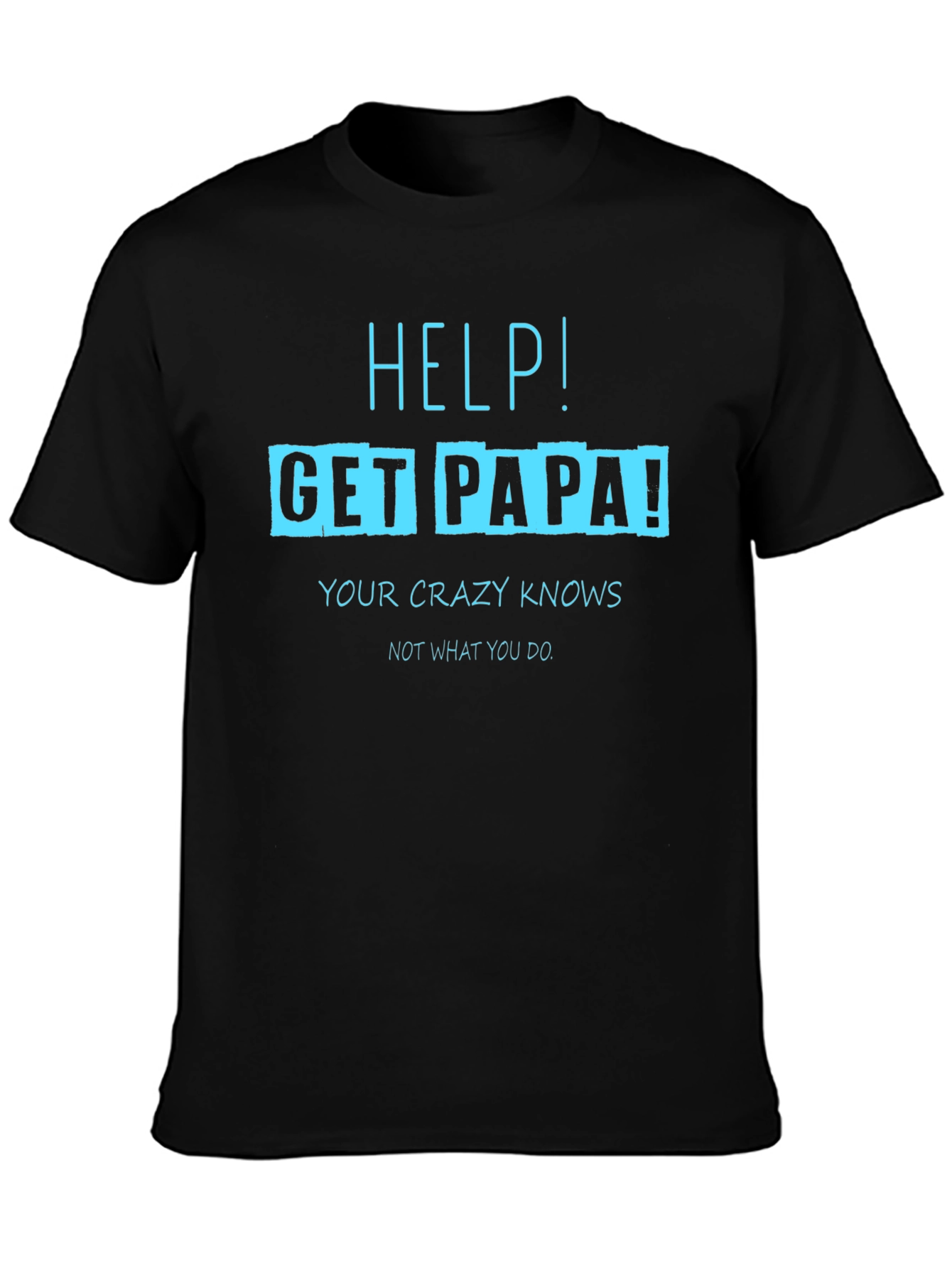 Camiseta Negra con Diseño Divertido Get Papa!