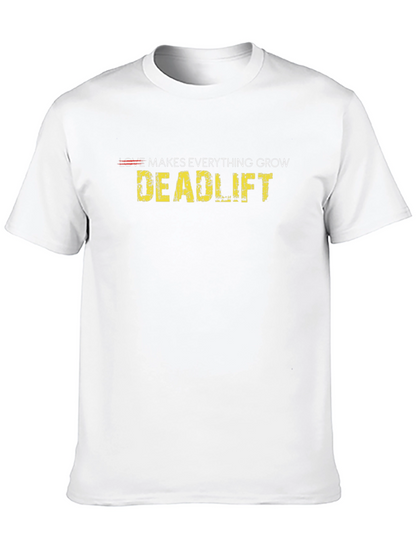 Camiseta Negra Deportiva con Diseño Deadlift