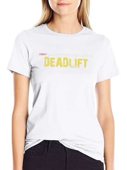 Camiseta Negra Deportiva con Diseño Deadlift
