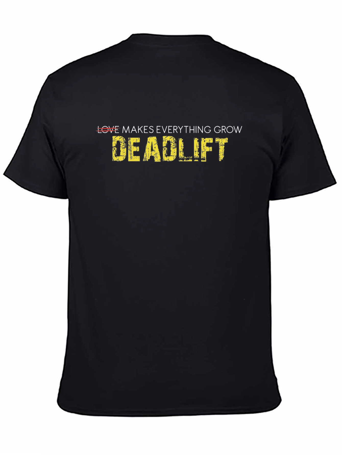 Camiseta Negra Deportiva con Diseño Deadlift