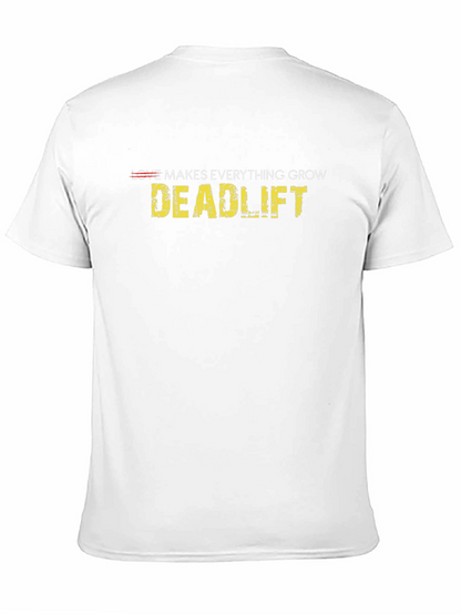 Camiseta Negra Deportiva con Diseño Deadlift