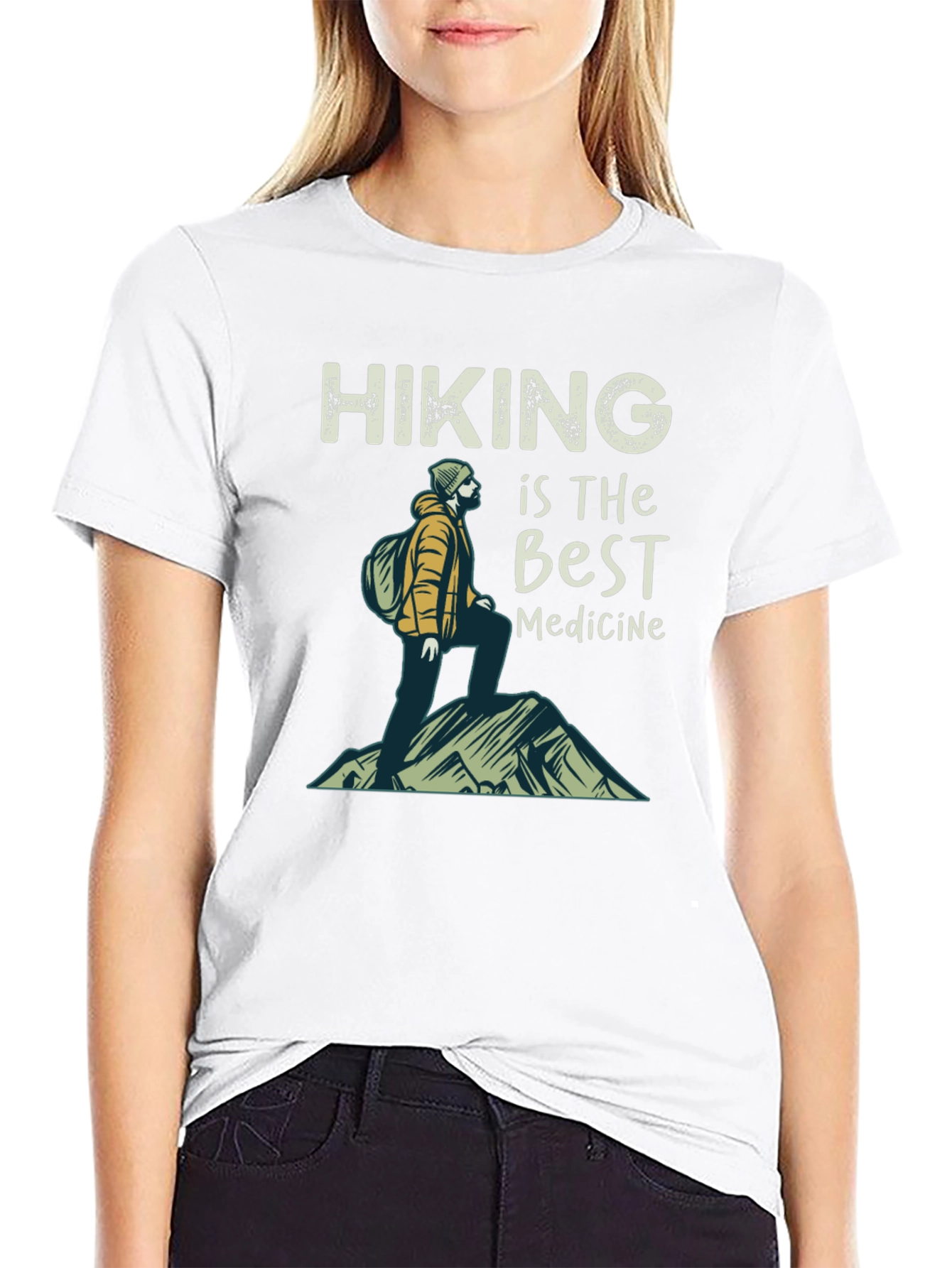Camiseta Hiking is the Best Medicine