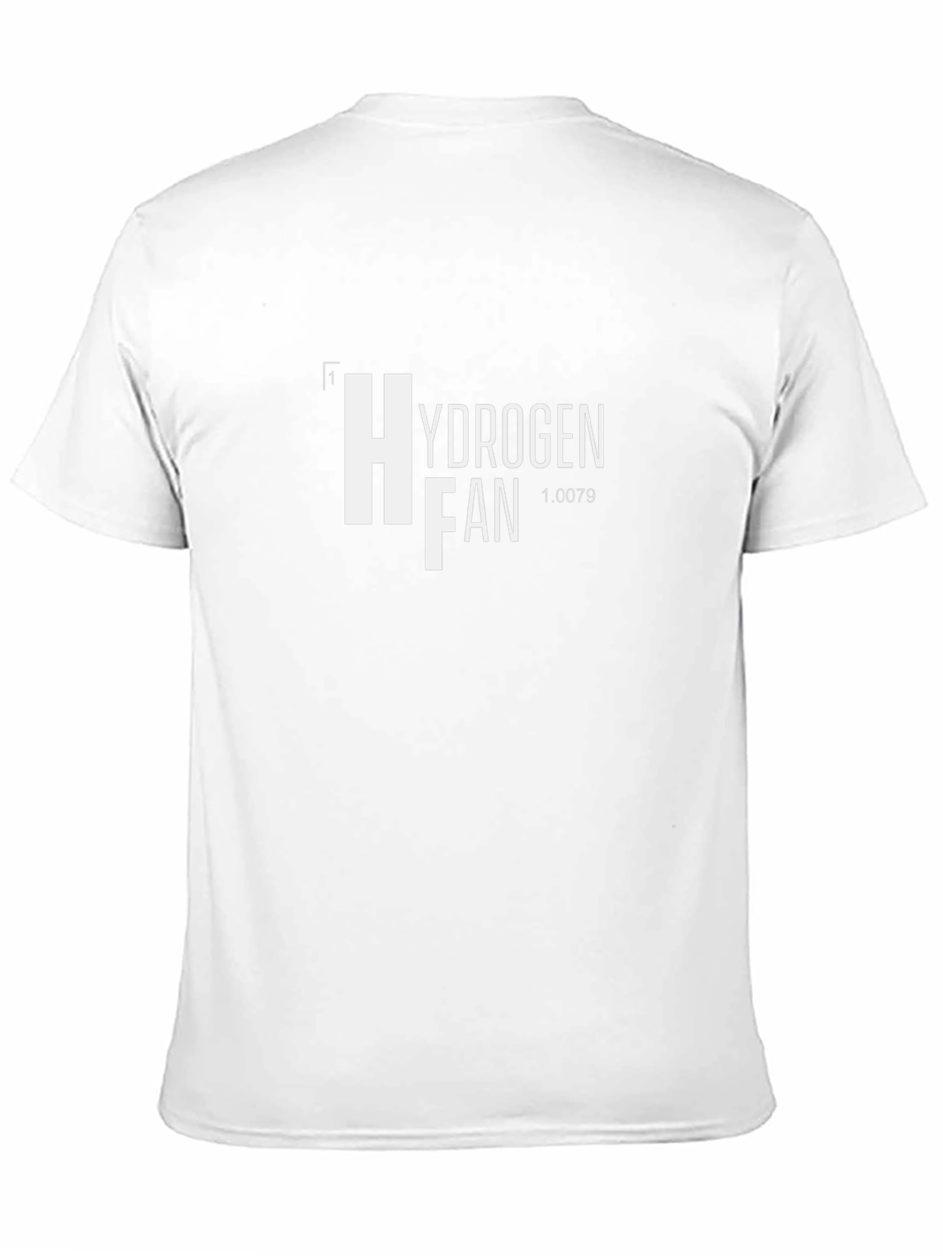 Camiseta Negra Hydrogen Fan Diseño Químico