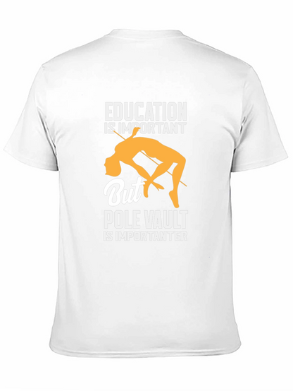 Camiseta Negra Deportiva Salto con Garrocha