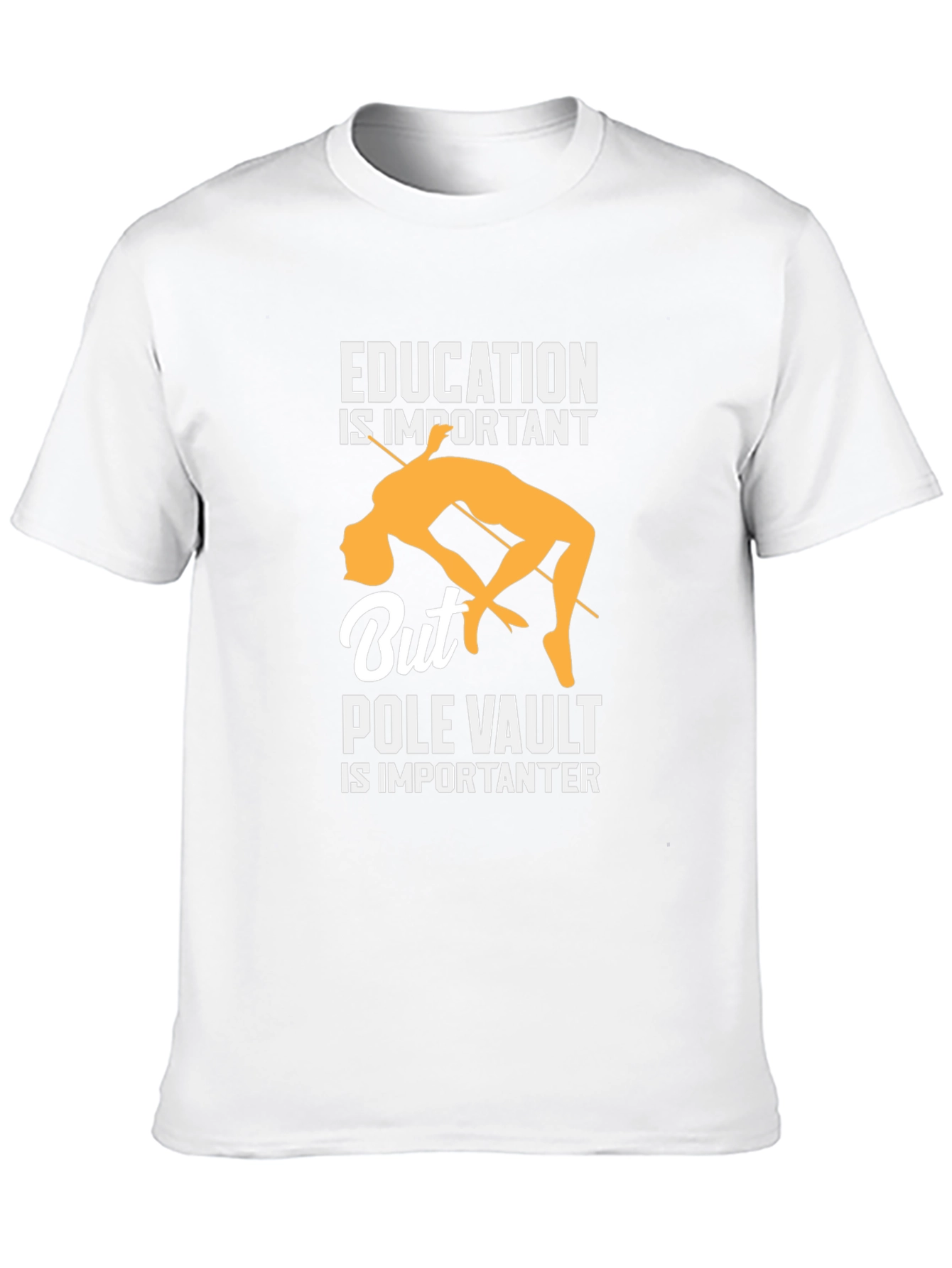 Camiseta Negra Deportiva Salto con Garrocha