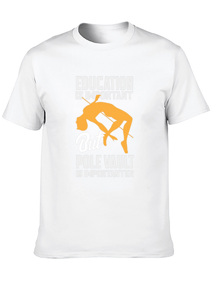 Camiseta Negra Deportiva Salto con Garrocha