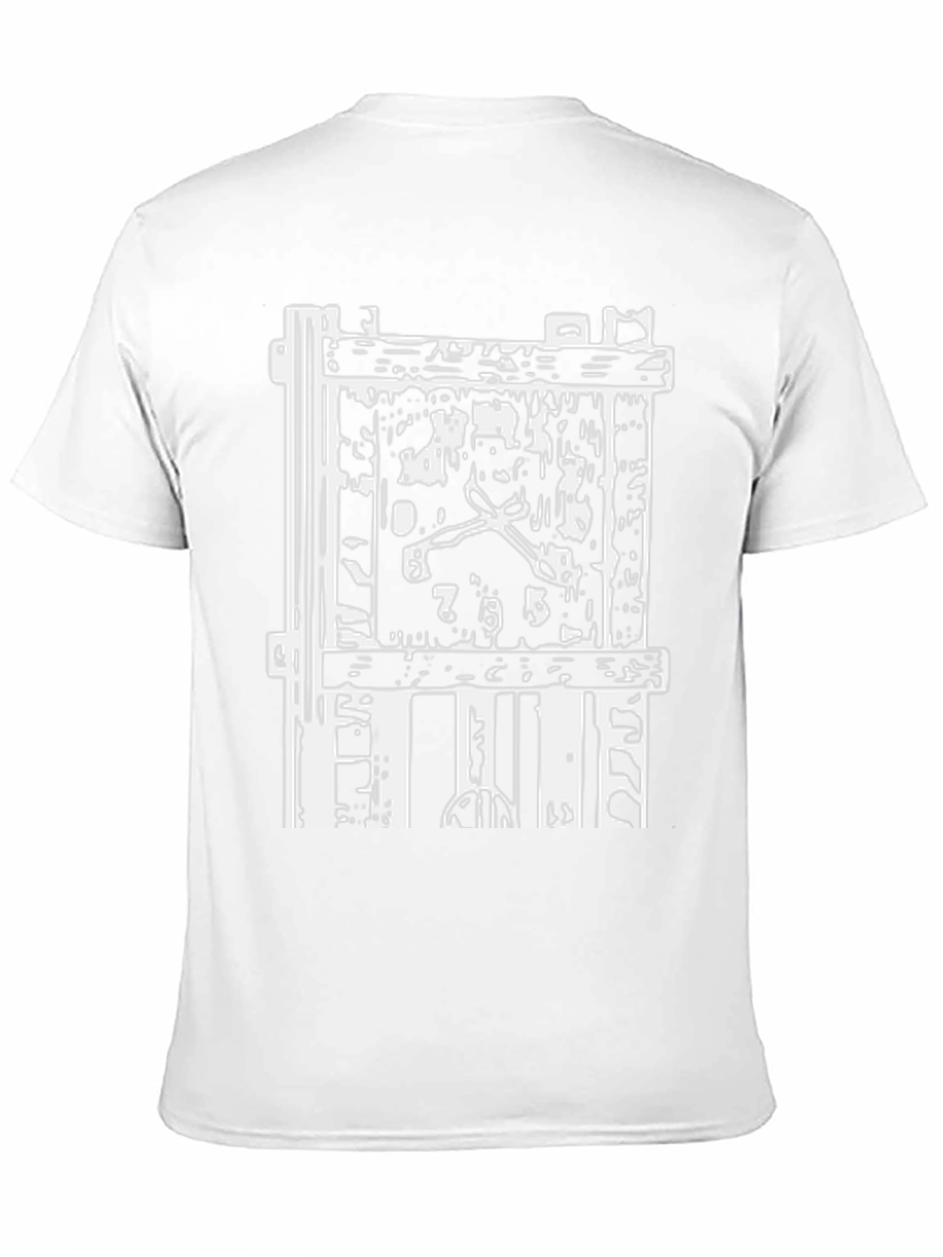 Camiseta Negra Estampada con Diseño Abstracto