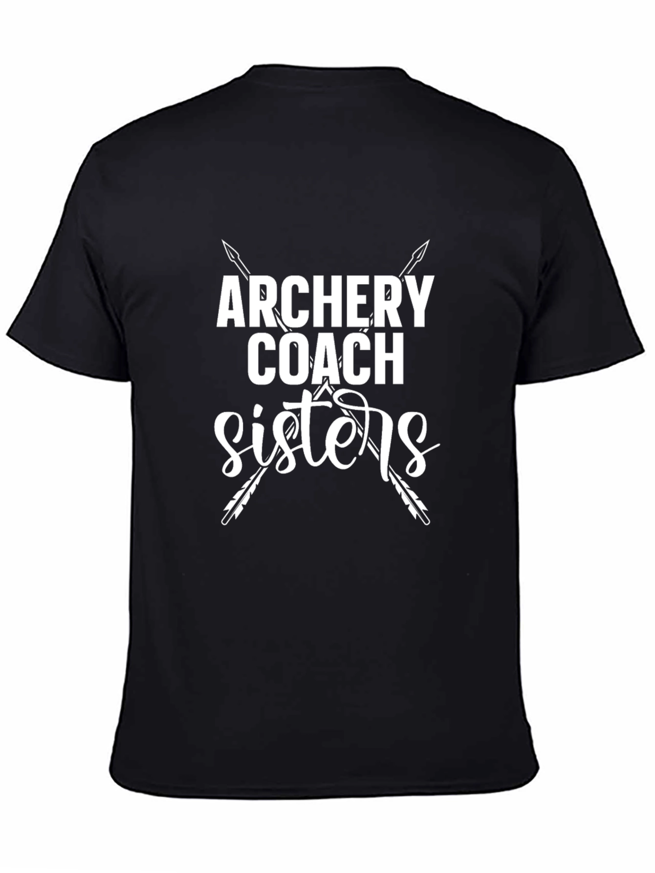 Camiseta Negra Archery Coach Sisters Unisex