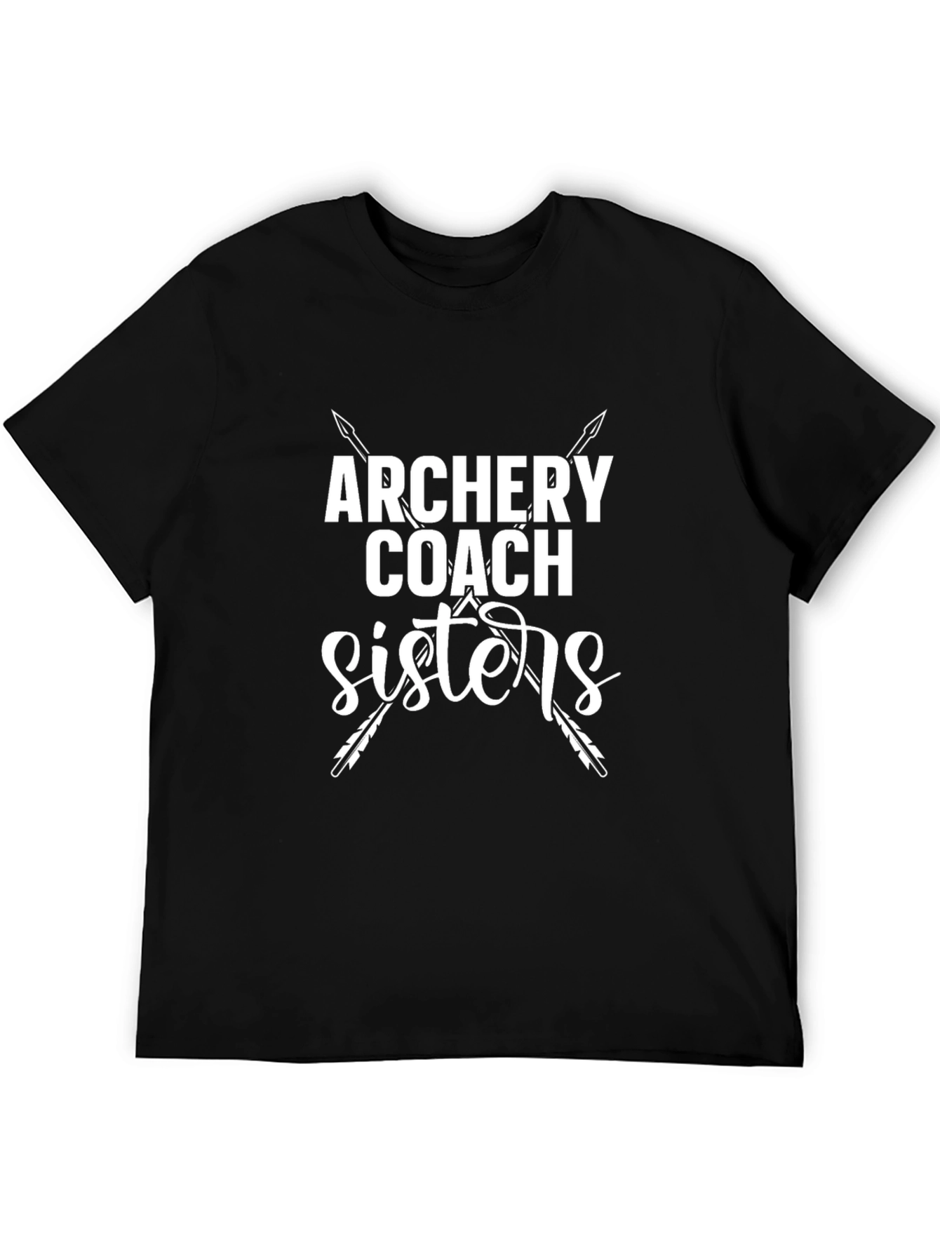 Camiseta Negra Archery Coach Sisters Unisex