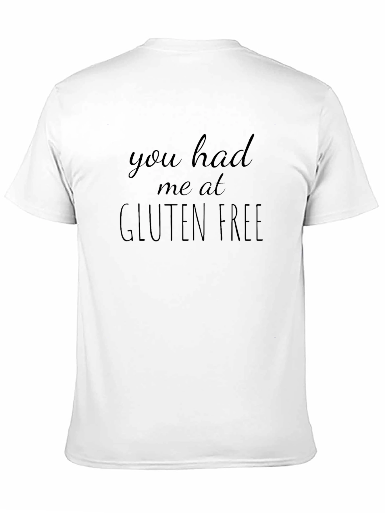 Camiseta Negra Gluten Free para Hombre