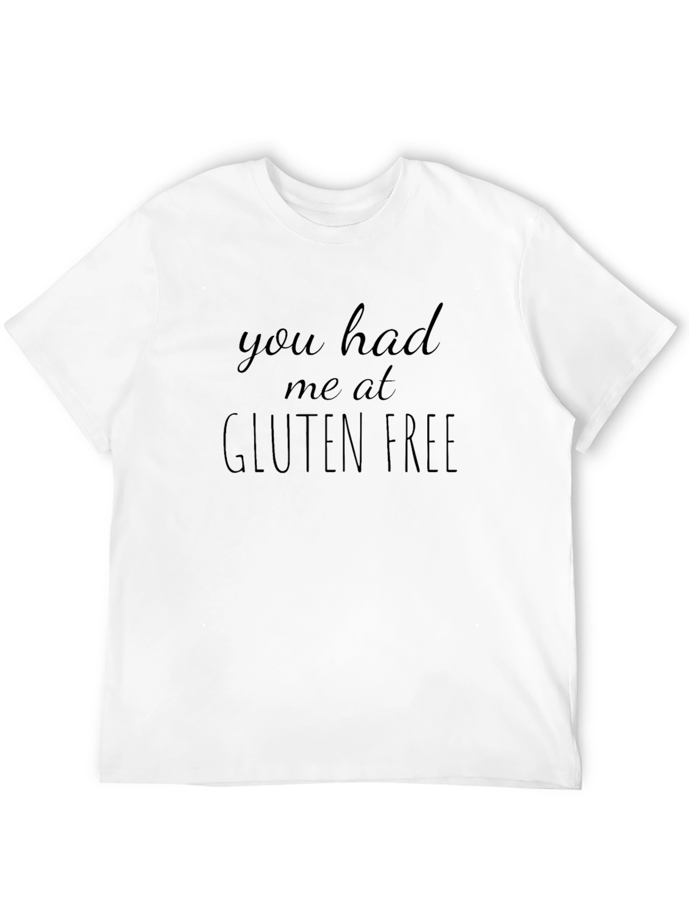 Camiseta Negra Gluten Free para Hombre