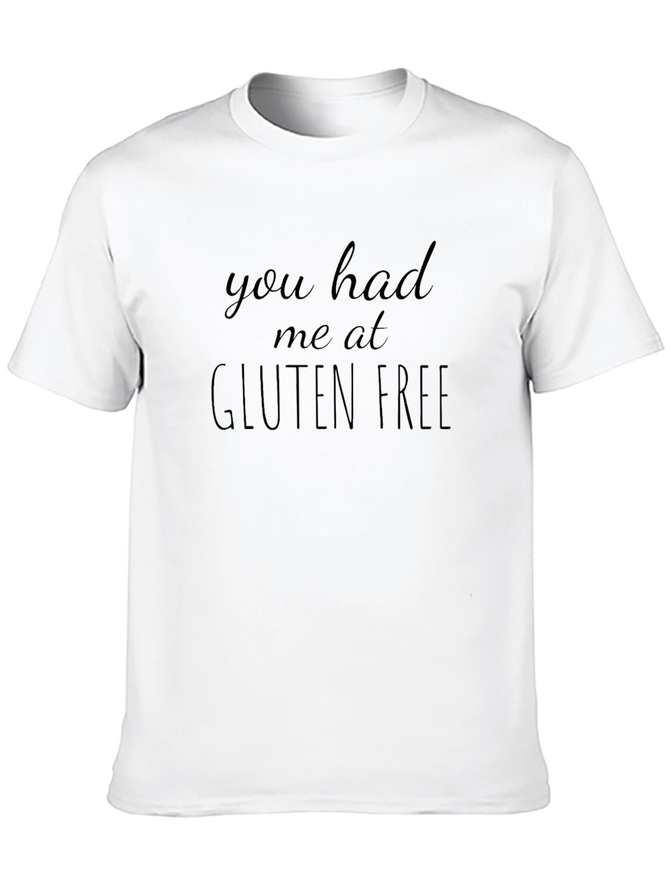 Camiseta Negra Gluten Free para Hombre