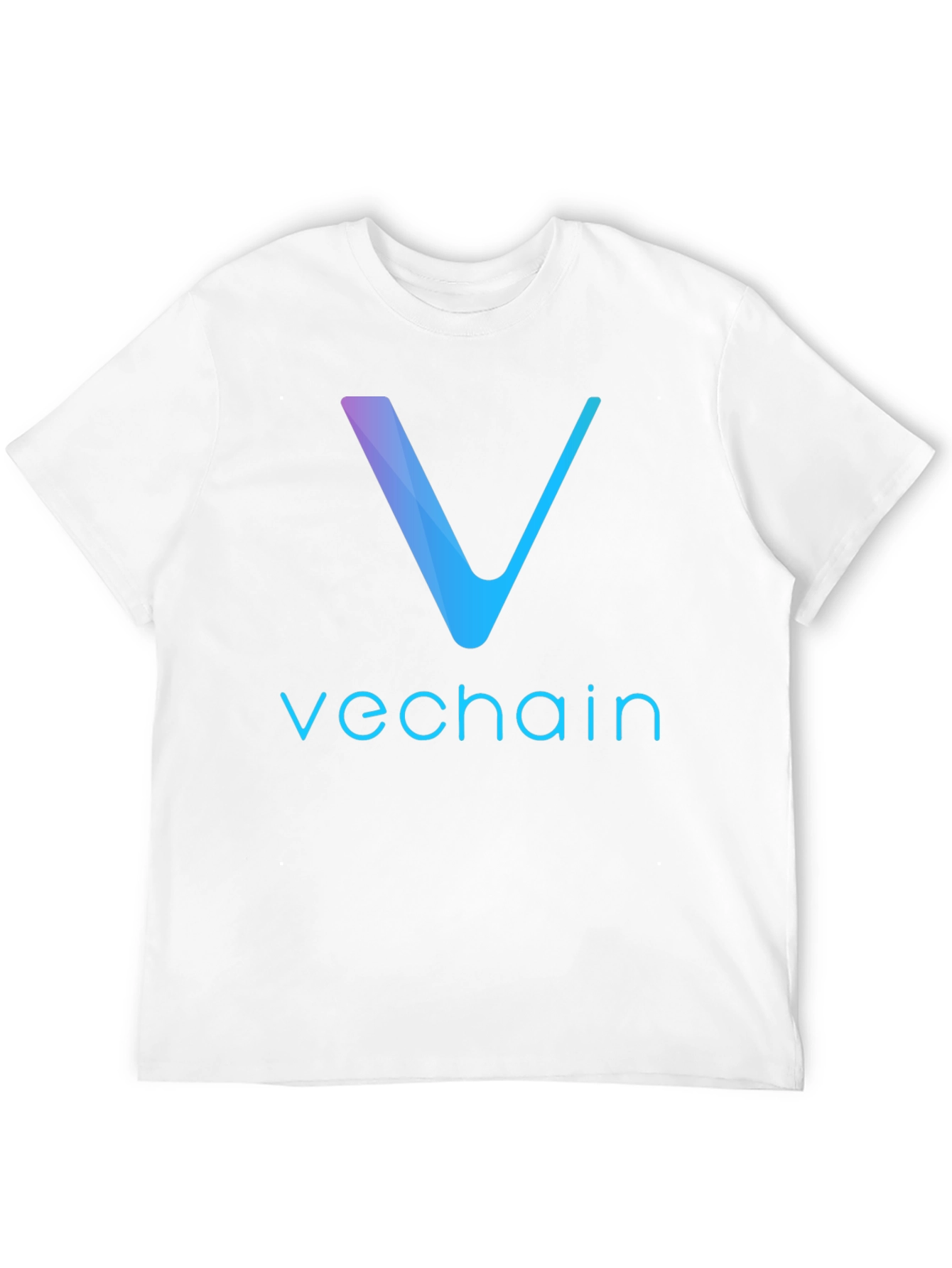 Camiseta Negra VeChain Diseño Moderno