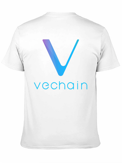 Camiseta Negra VeChain Diseño Moderno