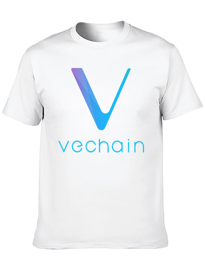 Camiseta Negra VeChain Diseño Moderno
