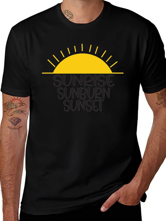 Camiseta Negra - Amanecer Quemadura Atardecer