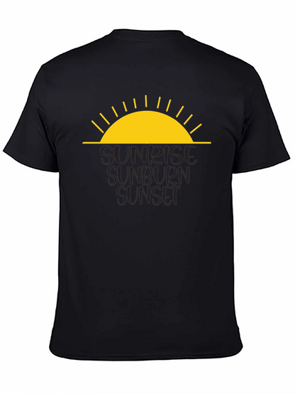 Camiseta Negra - Amanecer Quemadura Atardecer