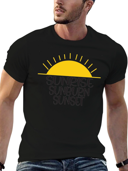 Camiseta Negra - Amanecer Quemadura Atardecer