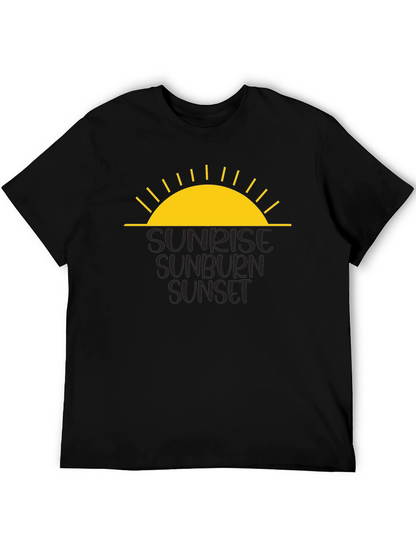 Camiseta Negra - Amanecer Quemadura Atardecer