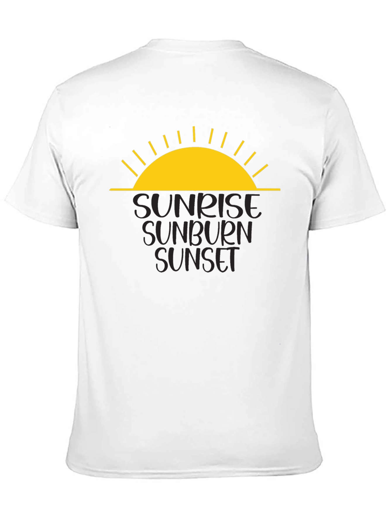 Camiseta Negra - Amanecer Quemadura Atardecer