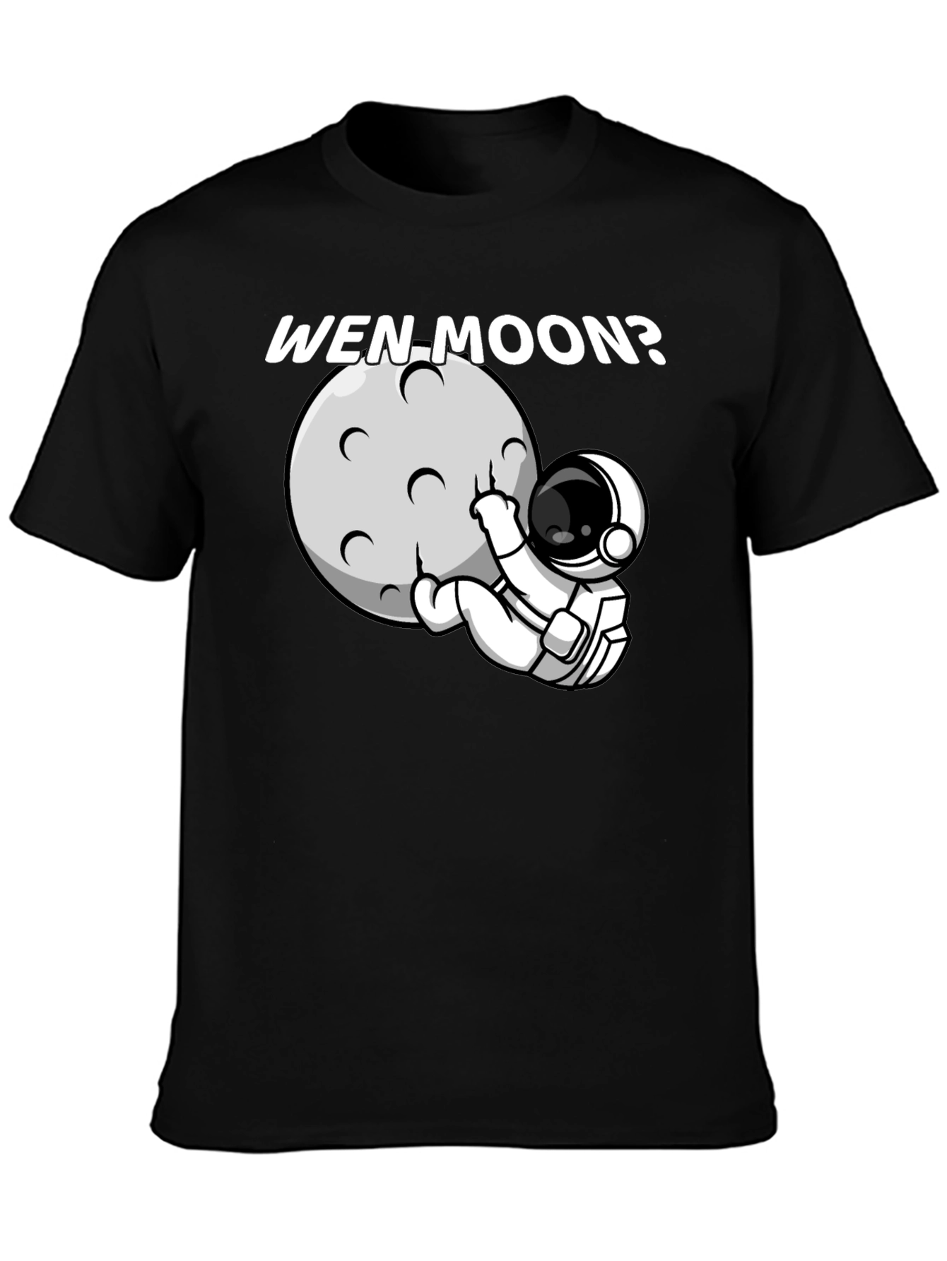 Camiseta Negra Wen Moon? Astronauta